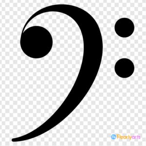 FREE Bass Clef Clipart WM | Pearly Arts