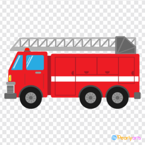FREE Fire Truck Clipart WM | Pearly Arts