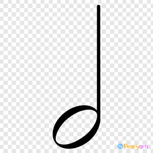 FREE Half Note Clipart WM | Pearly Arts