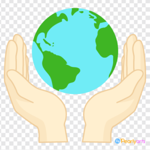 FREE Hands Holding Earth Clipart Wm | Pearly Arts