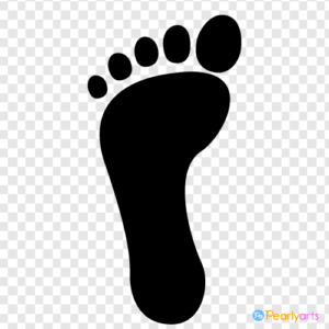 FREE Left Footprint Clipart WM | Pearly Arts