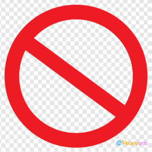 FREE Prohibition Sign Clipart WM | Pearly Arts