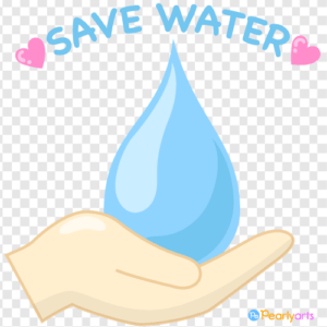 FREE Save Water Clipart WM | Pearly Arts
