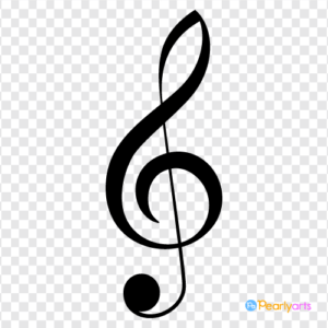 FREE Treble Clef Clipart WM | Pearly Arts