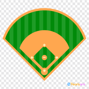 FREE Baseball Field Clipart WM | Pearly Arts PNG file with no background. Free for commercial and private use. NO attribution is required.