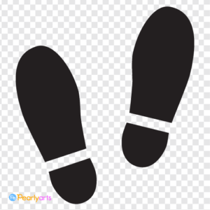 FREE Shoe Prints Clipart WM | Pearly Arts | PNG file with no background. Free for commercial and private use. NO attribution.