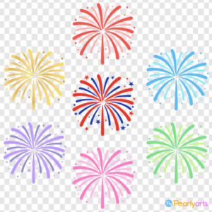 FREE Fireworks Clipart Collection WM | Pearly Arts