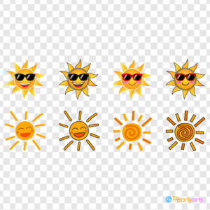 FREE Sun Clipart Collection WM | Pearly Arts