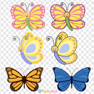 FREE Butterfly Clipart Collection WM | Pearly Arts