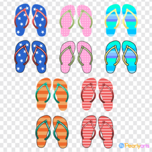 FREE Flip-flop Clipart Collection WM | Pearly Arts