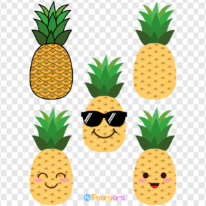 FREE Pineapple Clipart Collection WM | Pearly Arts
